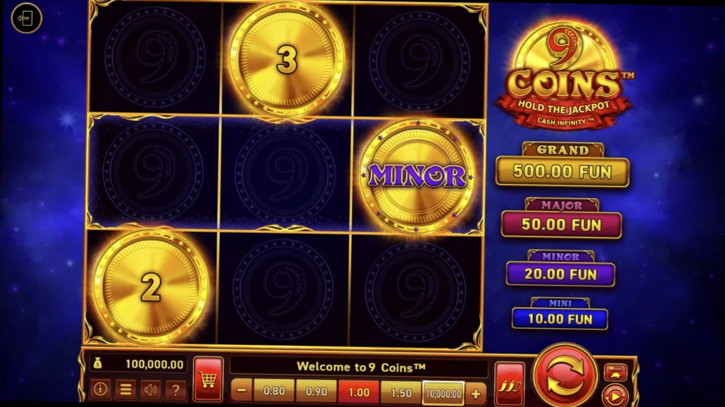 9 Coins von Wazdan